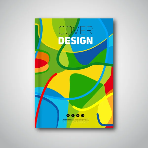 Abstract book cover design — Stock Photo, Image