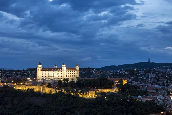 Bratislava city night view — Stock Fotó