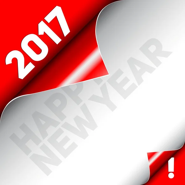 Feliz año nuevo diseño de póster — Vector de stock