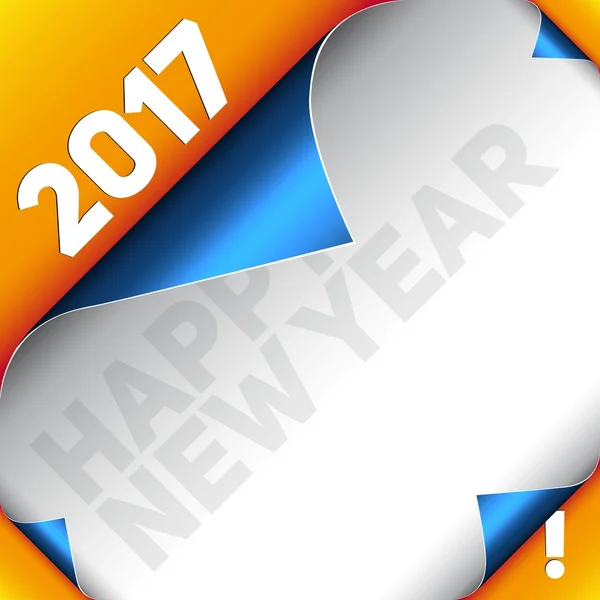 Happy New year poster design — Stock Vector