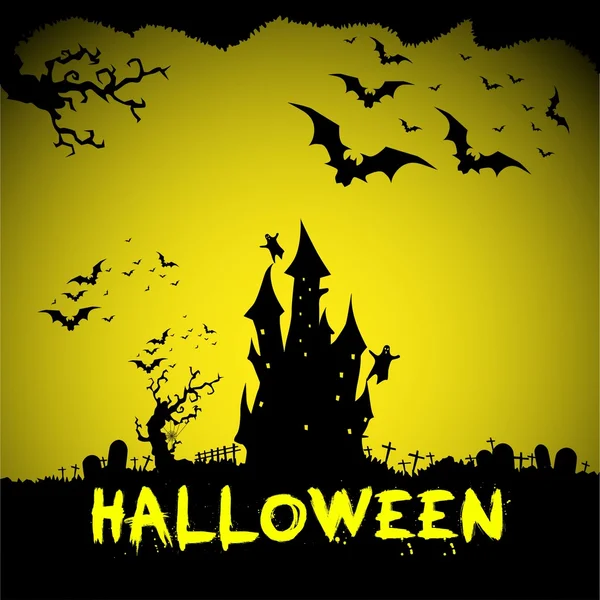 Halloween card template — Stock Vector