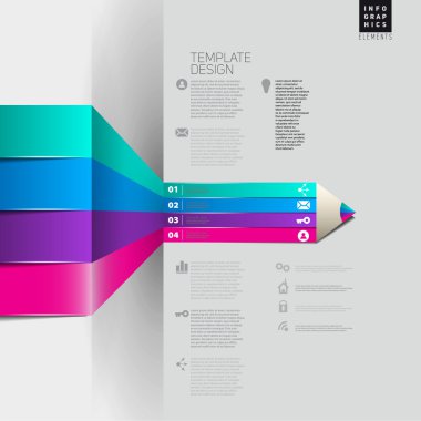 Infographic şablonu ile kutsal kişilerin resmi