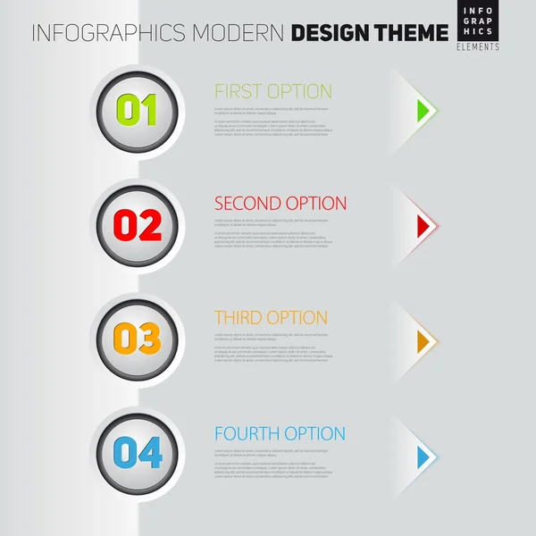 Plantilla de informe infográfico — Vector de stock