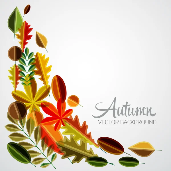 Herfst abstract floral achtergrondpatroon — Stockvector