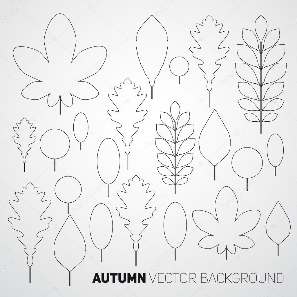 Autumn abstract floral background pattern