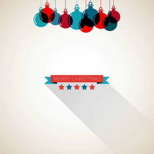 Veselé vánoční retro přání — Stockový vektor