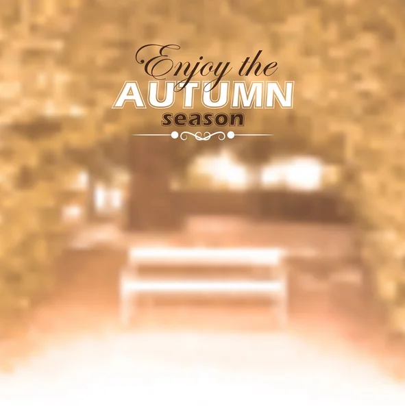 Autumn unfocused background — Stock Vector