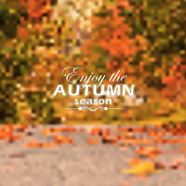 Autumn unfocused background — Stock Vector