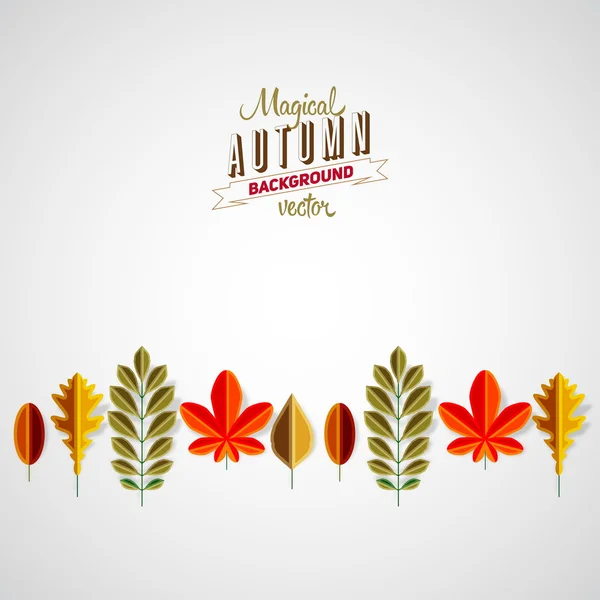 Fondo de otoño — Vector de stock