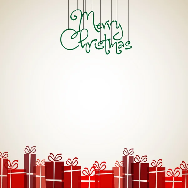 Retro Merry Christmas belettering — Stockvector