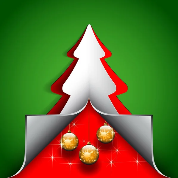 Frohe Weihnachten Grußkarte — Stockvektor