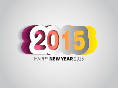 mutlu yeni yıl 2015 kartı