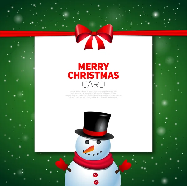 Merry Christmas greeting card — Stock Vector