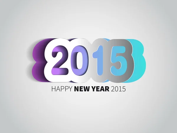 Feliz año nuevo 2015 tarjeta — Vector de stock