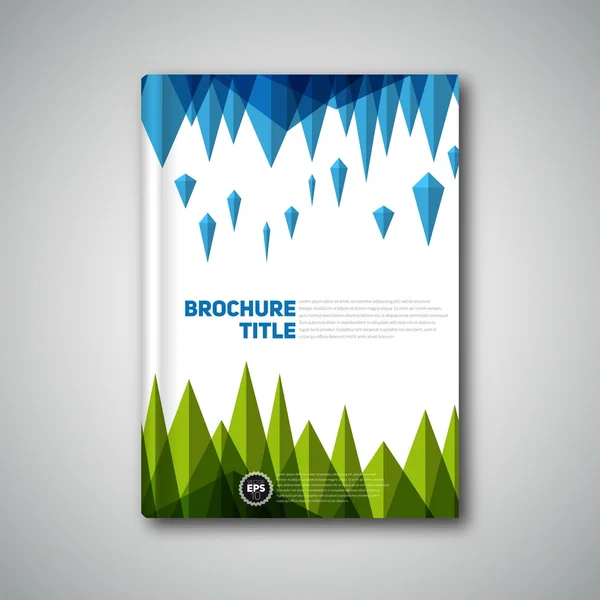 Brochura, livro, modelo de design de folheto — Vetor de Stock