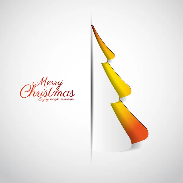 クリスマスグリーティングカードデザイン — ストックベクタ