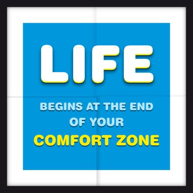 Alıntı ile motivasyon posteri