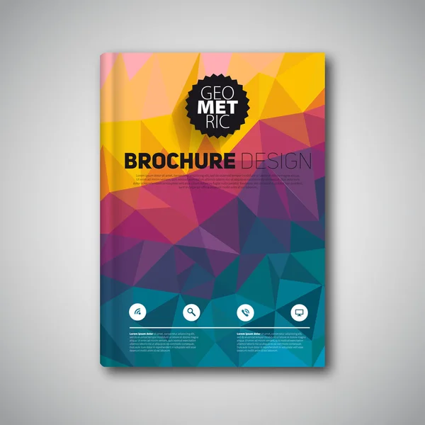 Brochura ou livro moderno — Vetor de Stock