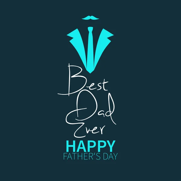 Happy father's day card — Stock Vector