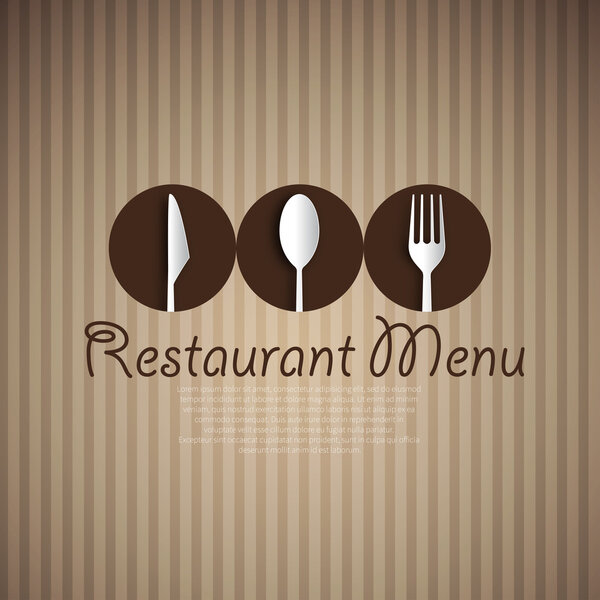 Restaurant menu card design