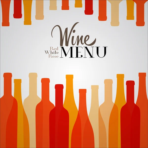 Wine list design for bar and restaurant. — Stock Vector