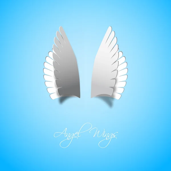 Aripi înger în stil Papercut — Vector de stoc