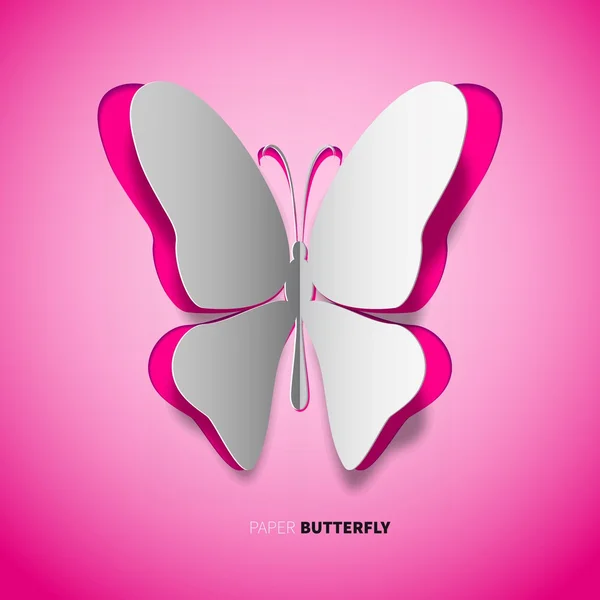 Grußkarte mit Schmetterling — Stockvektor