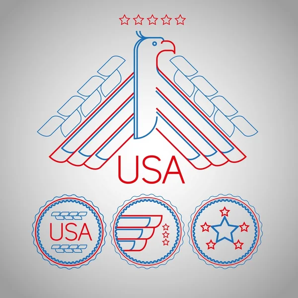 Hergestellt in den USA Symbol — Stockvektor