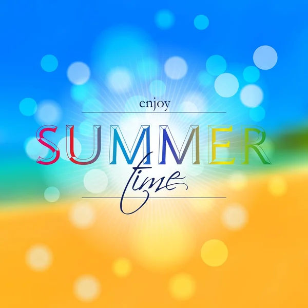 Summer time background — Stock Vector