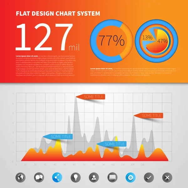 Infografische Konzeptvorlage — Stockvektor