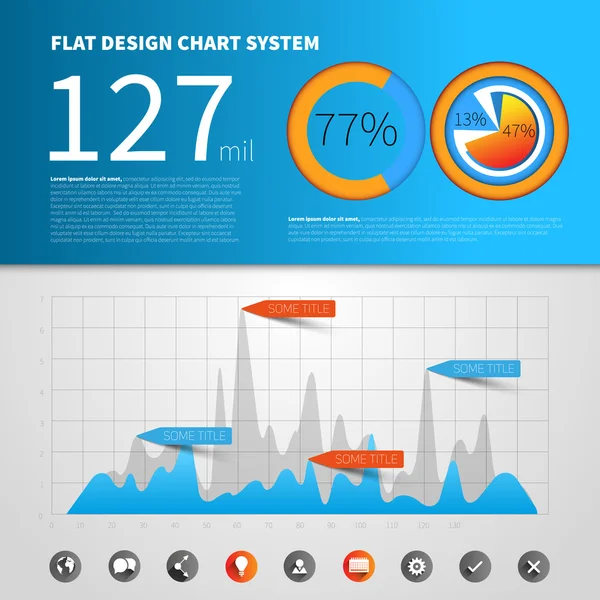 Modèle de concept infographique — Image vectorielle