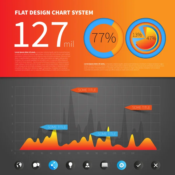 Modèle de concept infographique — Image vectorielle