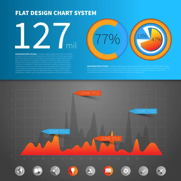 Infografische Konzeptvorlage — Stockvektor