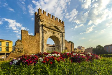 Arch of Augustus in Rimini, Italy clipart