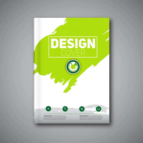 Plantilla de portada de libro empresarial — Vector de stock