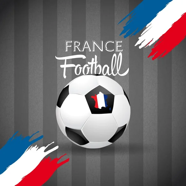 France football Euro 2016 poster — Stock Vector