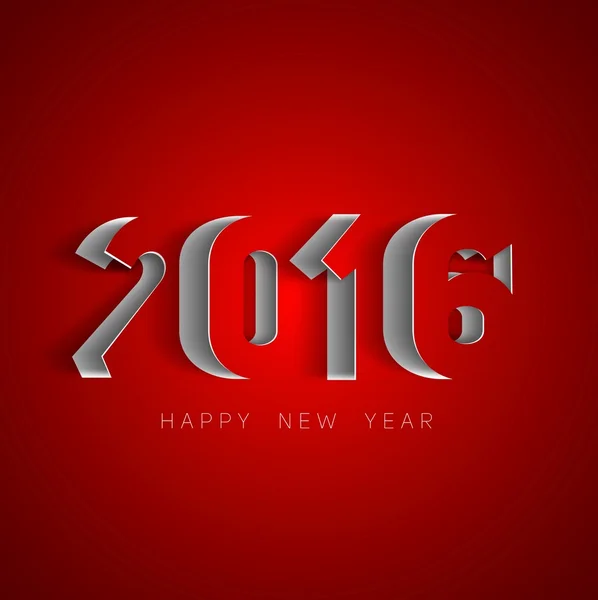 2016 New Year Holiday Card — Stock Vector