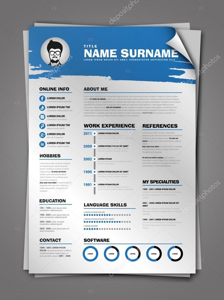 cv, job resume template