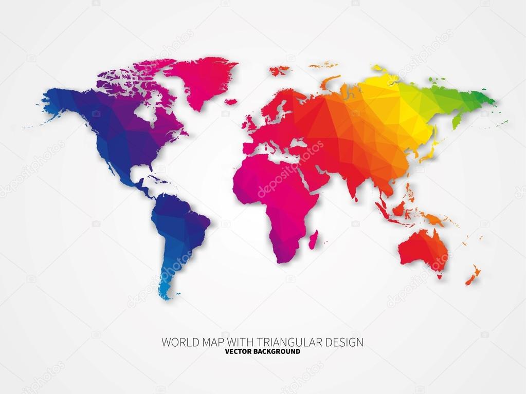 Business infographics with world map