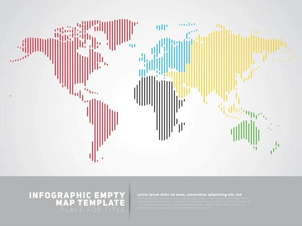 Plantilla de negocio del mapa mundial — Vector de stock