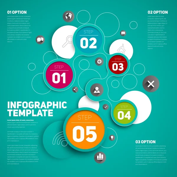 Design der Geschäftsinformationsgrafik — Stockvektor