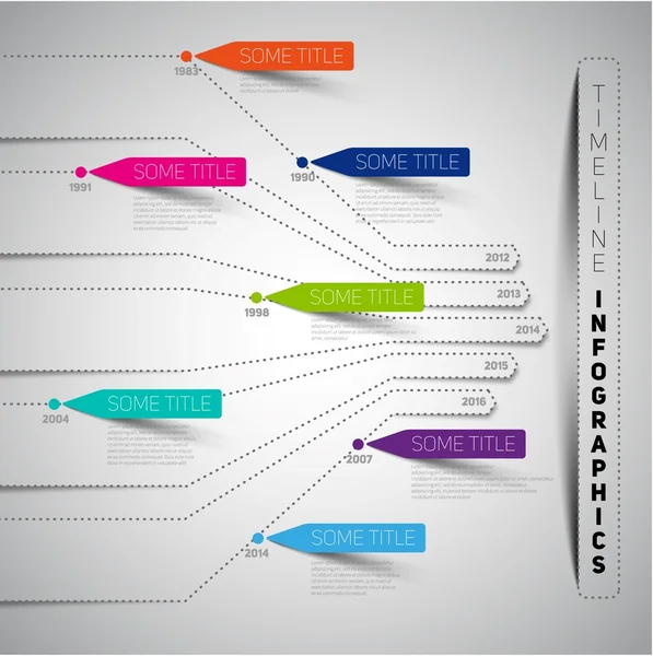 Business infographic timeline design — Stock vektor