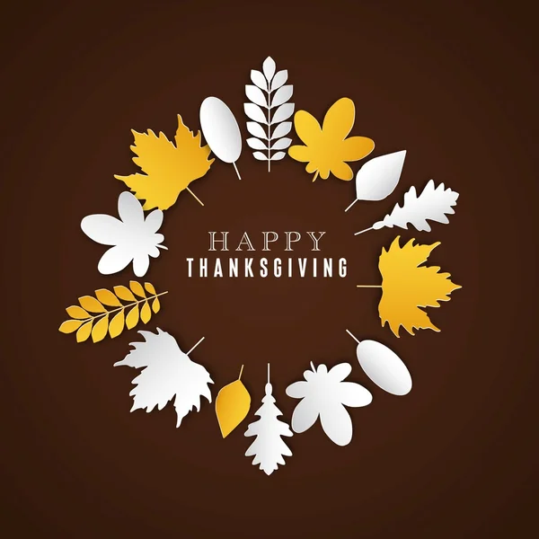 Thanksgiving holiday greeting card — Stock Vector