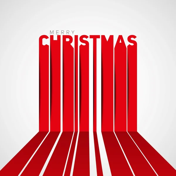 ストライプのクリスマス休日レタリング — ストックベクタ