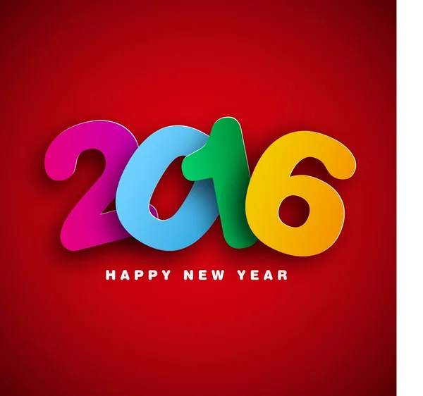 New Year 2016 card — Stock Vector