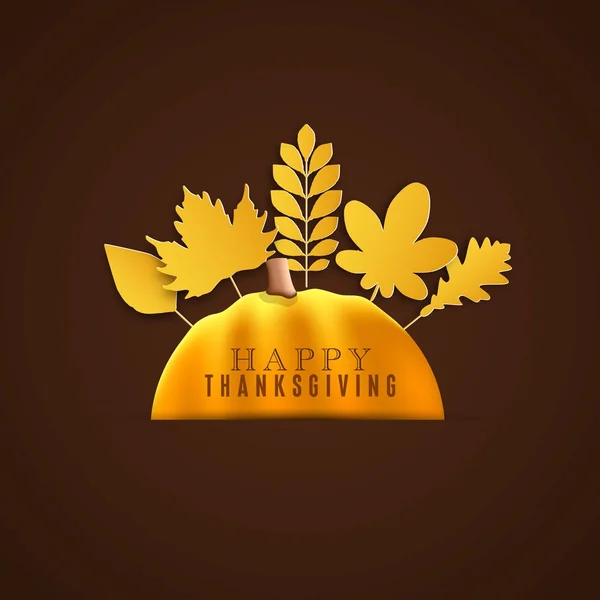 Thanksgiving vakantie wenskaart — Stockvector