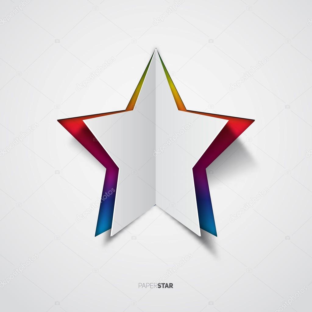 paper star logo symbol