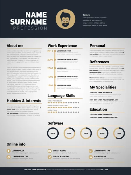 CV, iş özgeçmiş şablonu