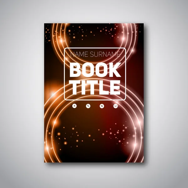 Modèle de couverture de livre — Image vectorielle