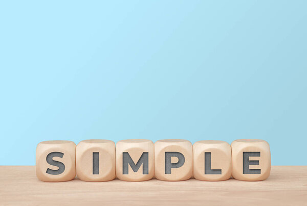 Simple concept minimalism and clarity with copy space